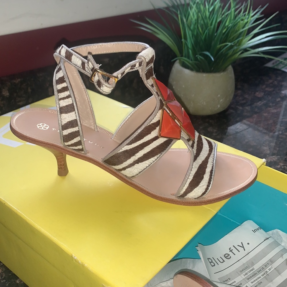 Trina Turk Kitten Heel Sandals Sz. 8